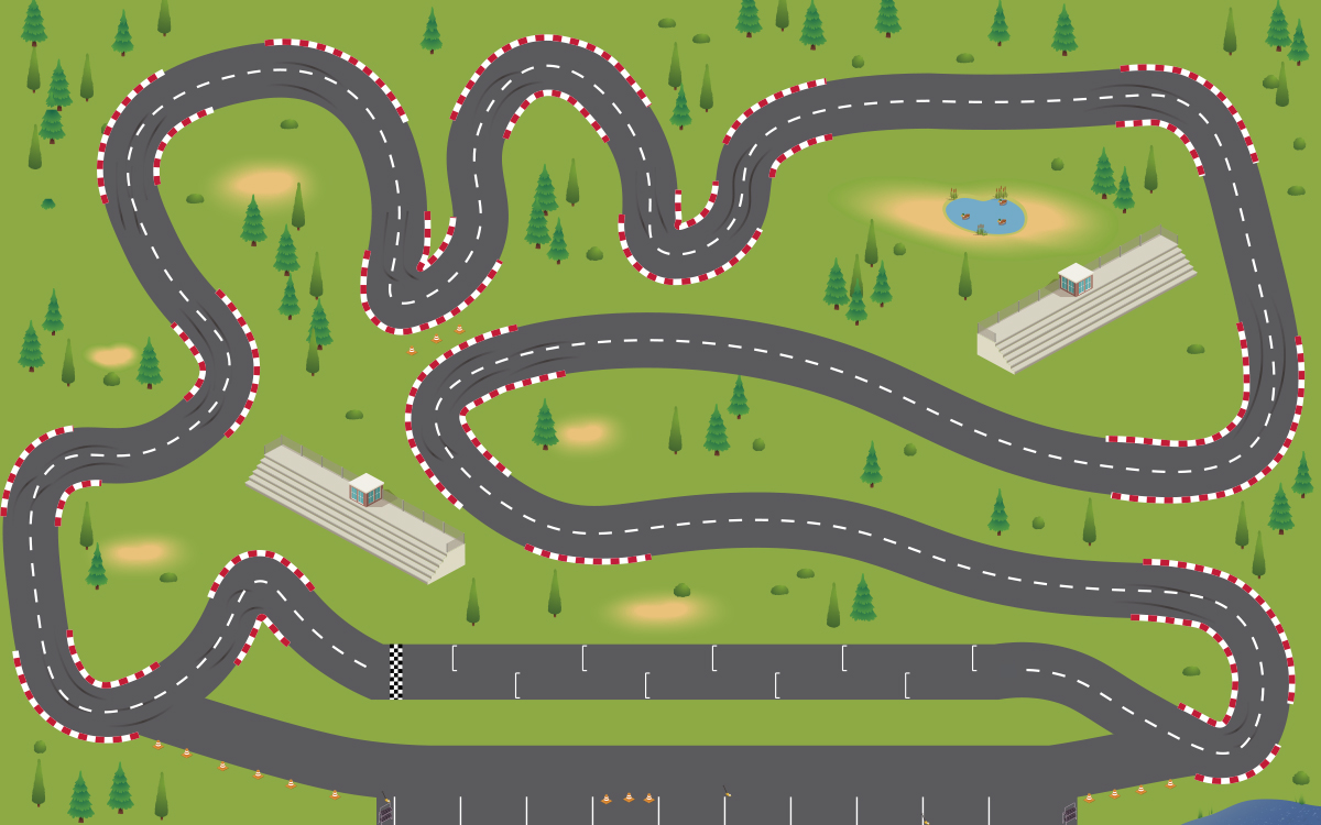 Pista de carreras B vista 2